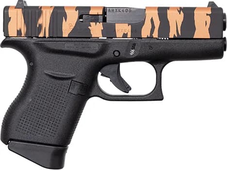 Apollo Custom Glock 43 Copper Tiger Stripe Slide