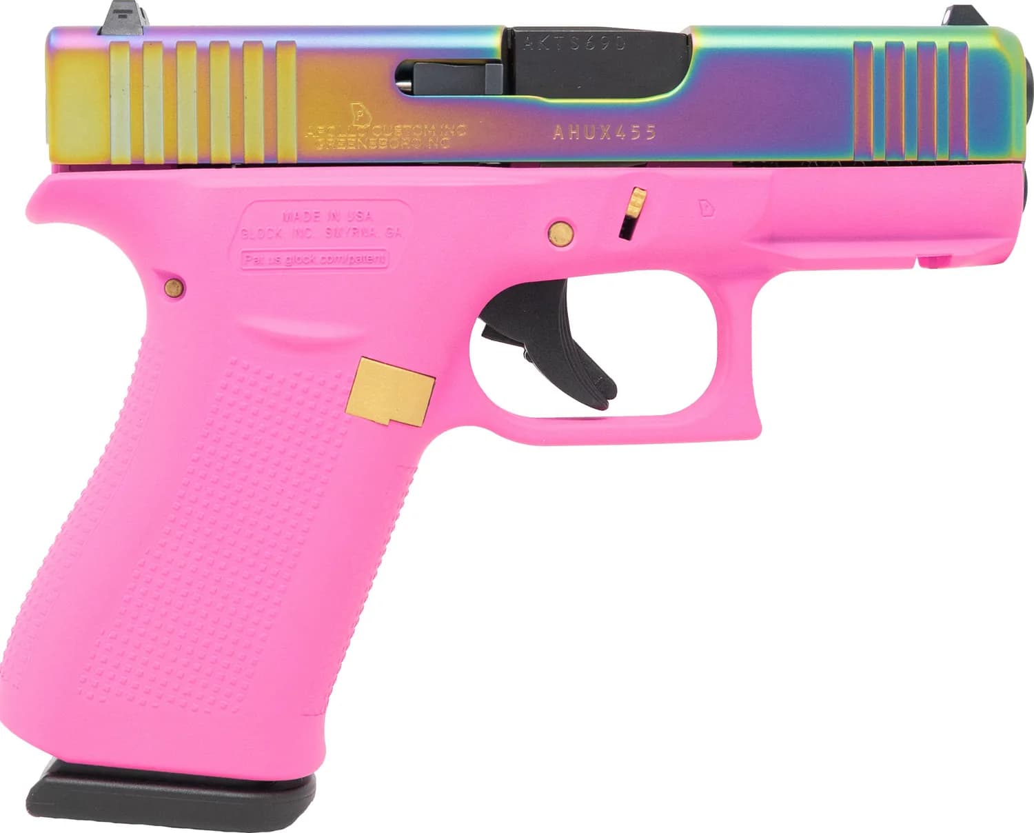 Apollo Custom Glock 43X Pink Rainbow — image 1