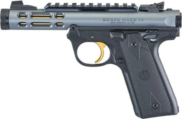 Ruger Mark IV 22/45 Diamond Gray w/ Gold Trigger