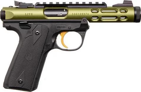 Ruger Mark IV 22/45 Lite Green w/ Gold Trigger