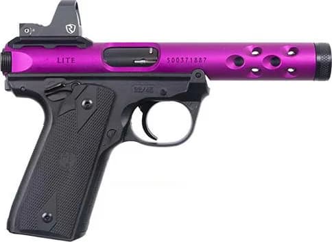 Ruger Mark IV 22/45 Lite Purple w/ Riton Red Dot