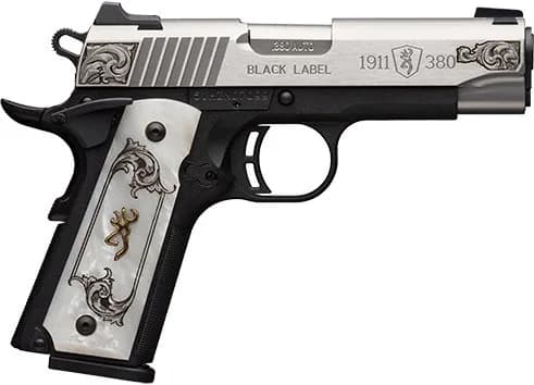 Browning 1911-380 Black Label Medallion SS Engraved CMP