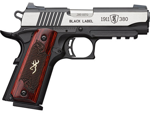 Browning 1911-380 Black Label Medallion Pro Rail CPT NS