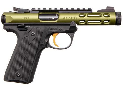 Ruger Mark IV 22/45 Lite Green w/ Gold Trigger