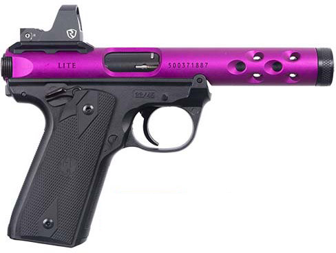 Ruger Mark IV 22/45 Lite Purple w/ Riton Red Dot