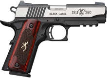 Browning 1911-380 Black Label Medallion Pro Rail CPT NS